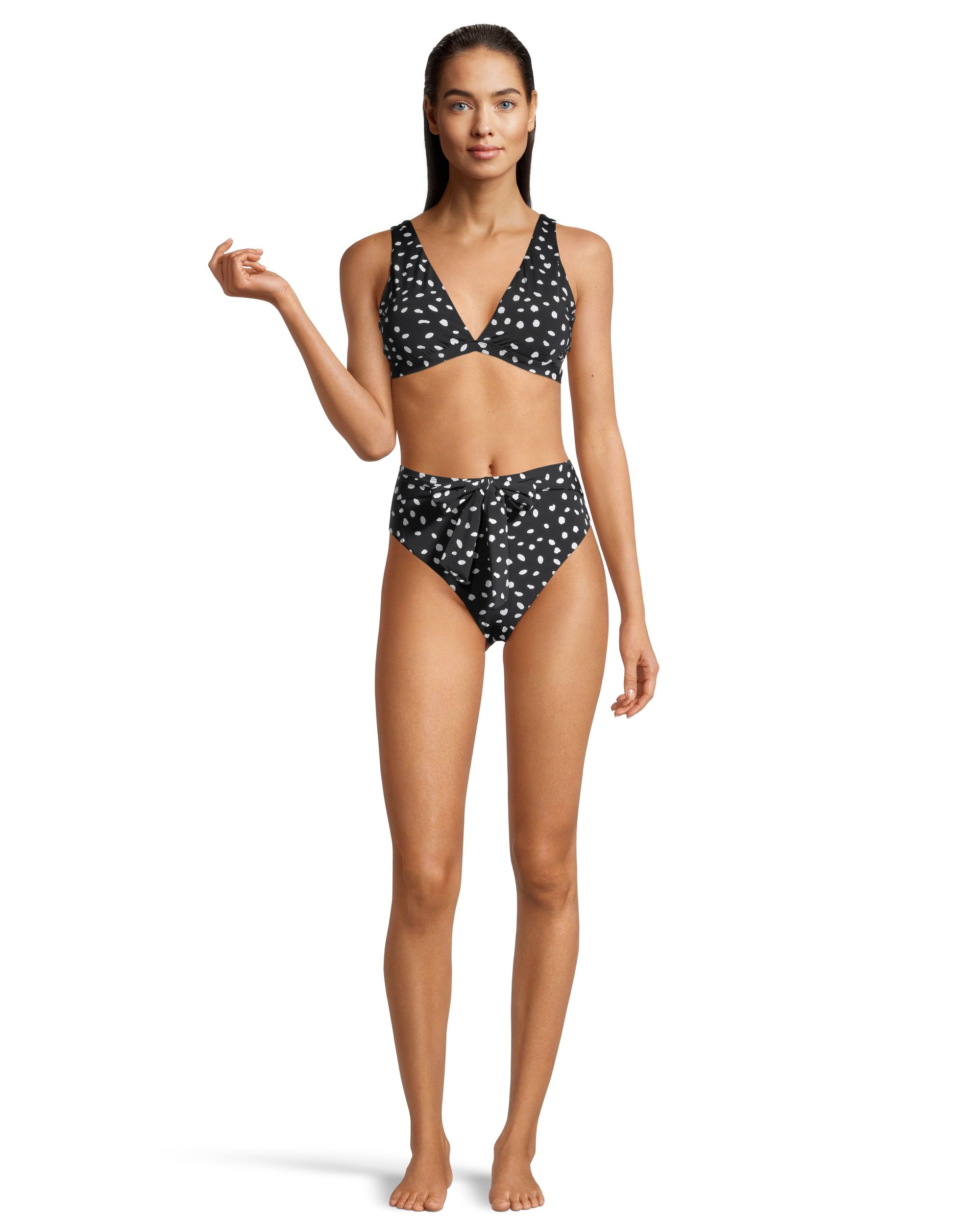 Ripzone Women's Crystal High Waisted Swimsuit Bikini Bottom, Beach