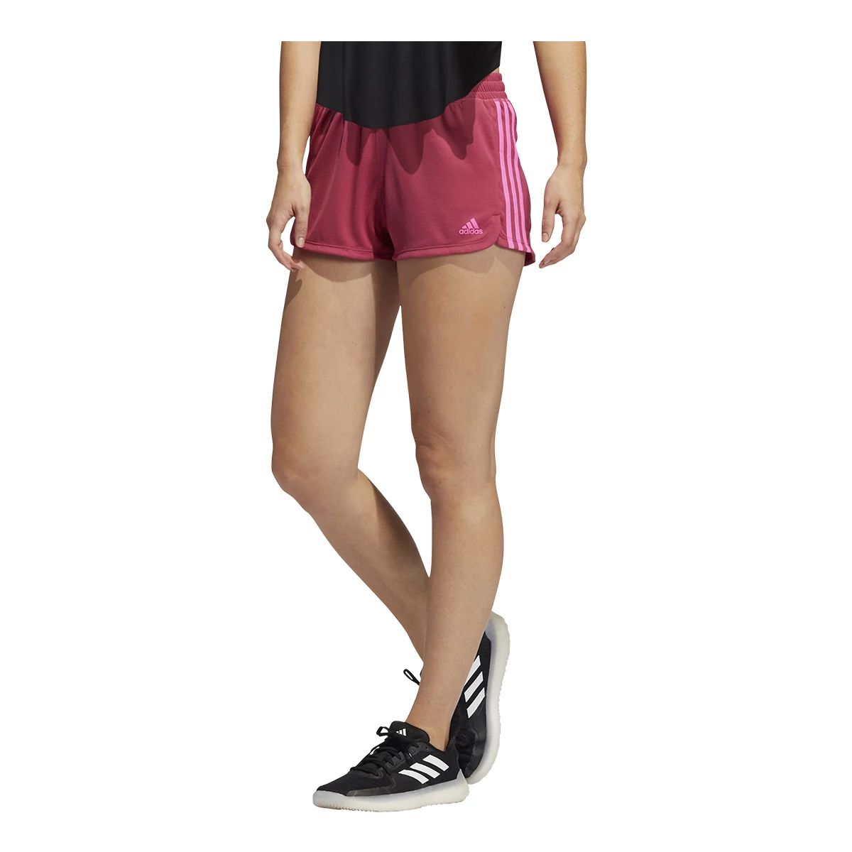 adidas Women's Sportswear 3-Stripe Knit Shorts