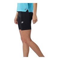 New Balance Women's Run Impact Bike Shorts Front_Angled_Left