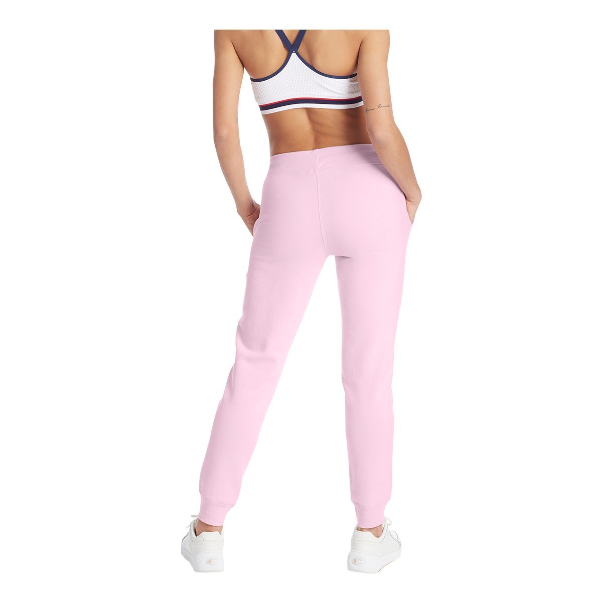 Champion Women's Sportswear Powerblend Graphic Joggers, Sweatpants, Relaxed Fit, Fleece