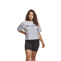 Champion Women's Sportswear Plus Size Cropped T Shirt Front_Flat