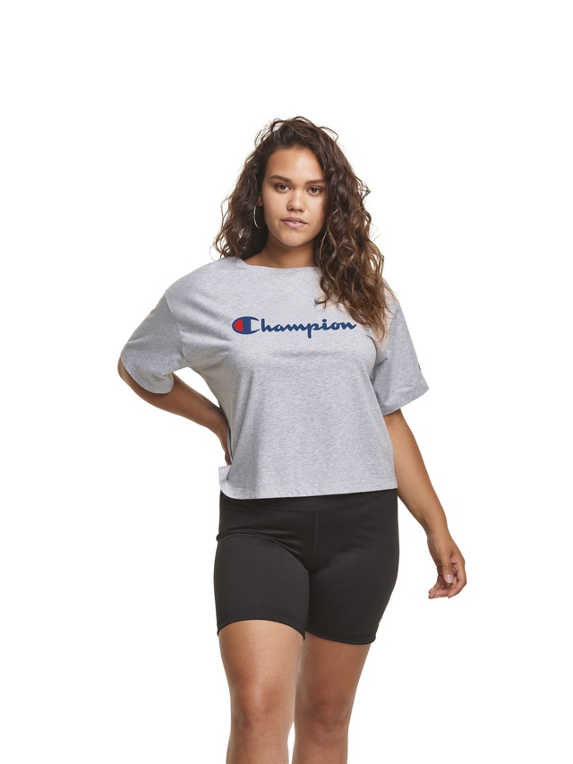 Champion Women's Sportswear Plus Size Cropped T Shirt