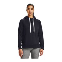 Under Armour Women's Stretch Woven Rival Fleece Hoodie Front_Flat
