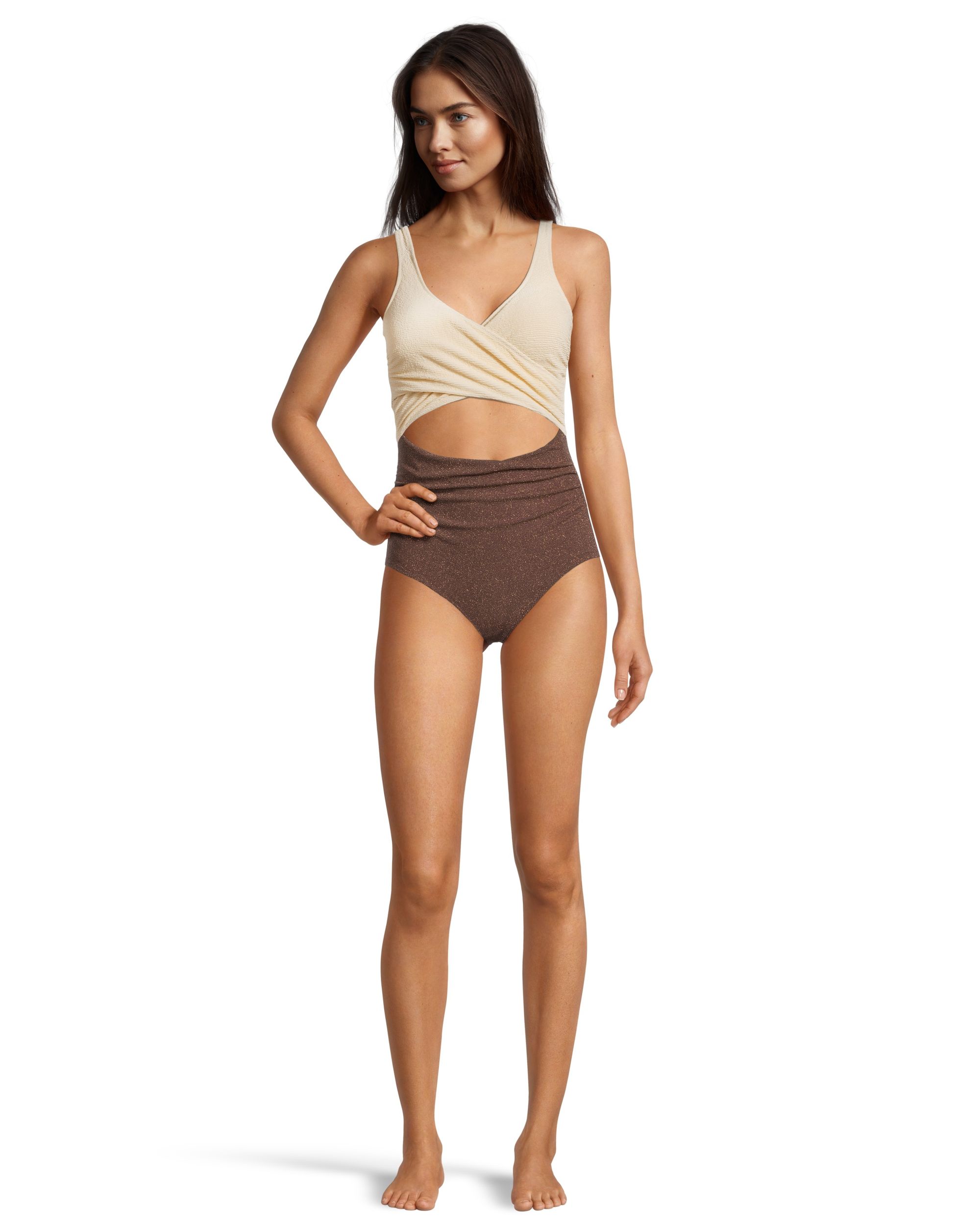 Everyday Sunday Women's Wrap Floral One Piece Swimsuit