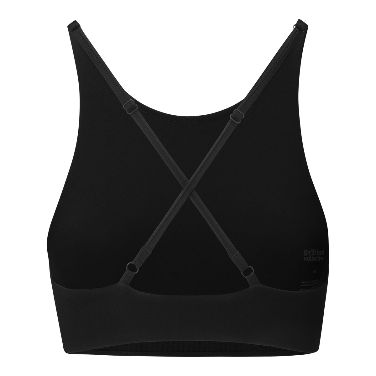 Girlfriend Collective Women's Topanga Sports Bra, Medium Impact, High Neckline