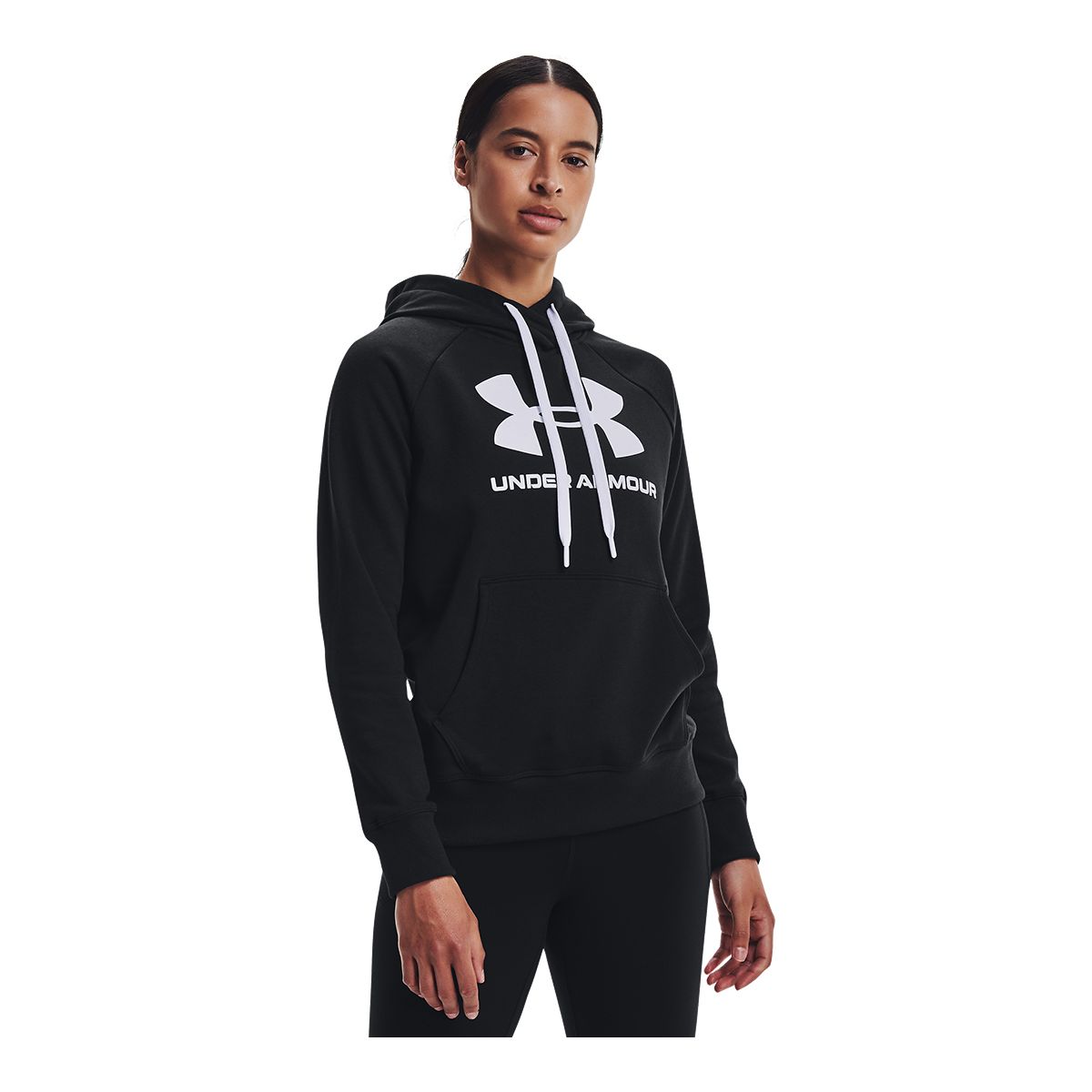 Under Armour Women's Rival Big Logo Pullover Hoodie, Fleece