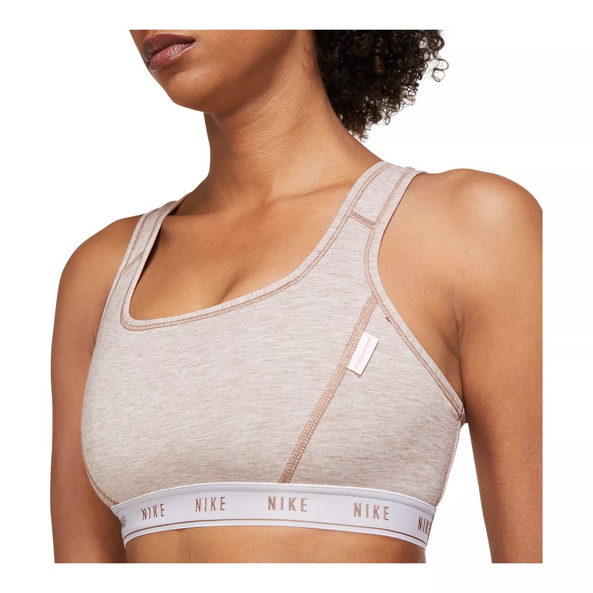Nike Women's Swoosh Soft Tee Sports Bra, Medium Impact, Yoga