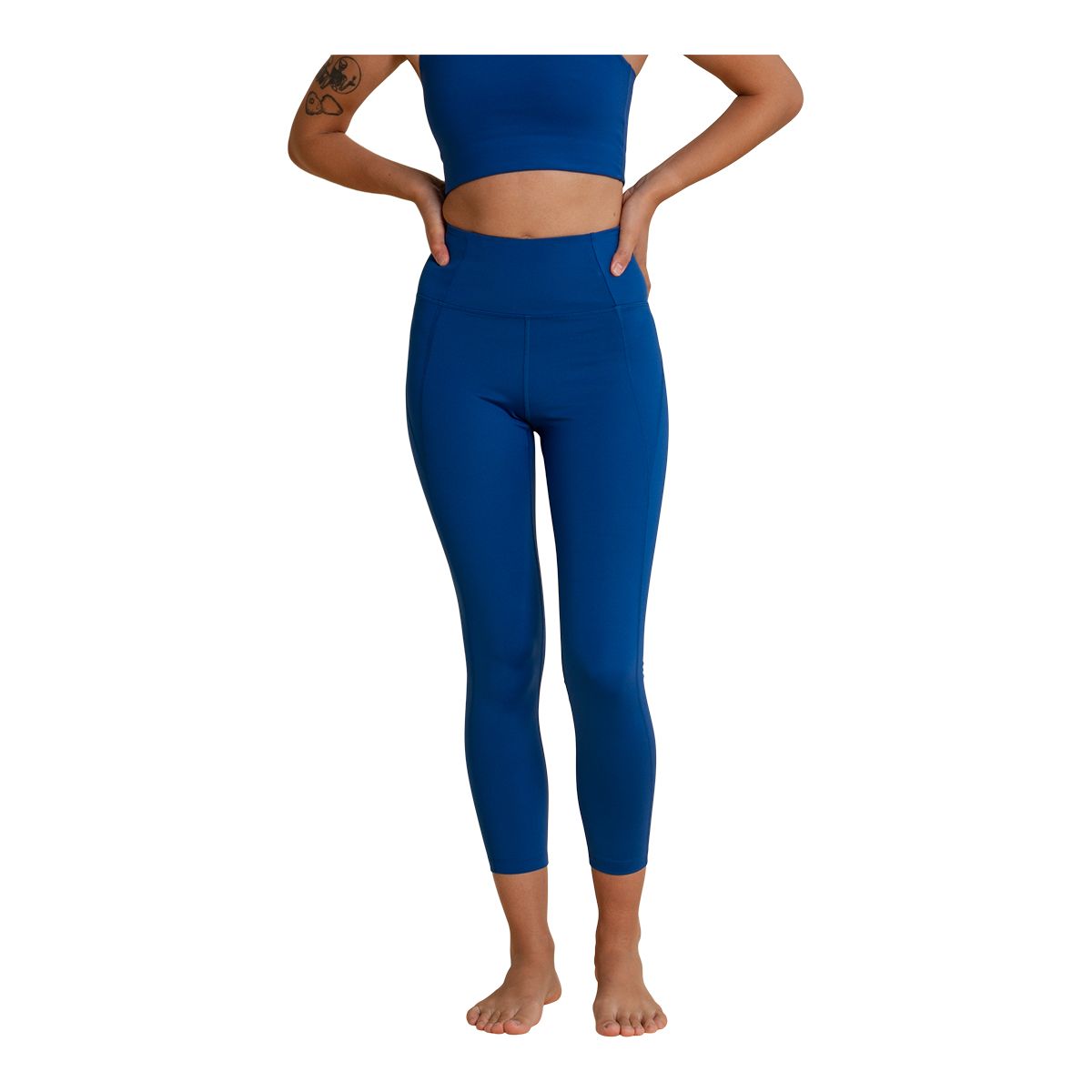 Girlfriend Collective Women's High Rise 3/4 Compressive Leggings