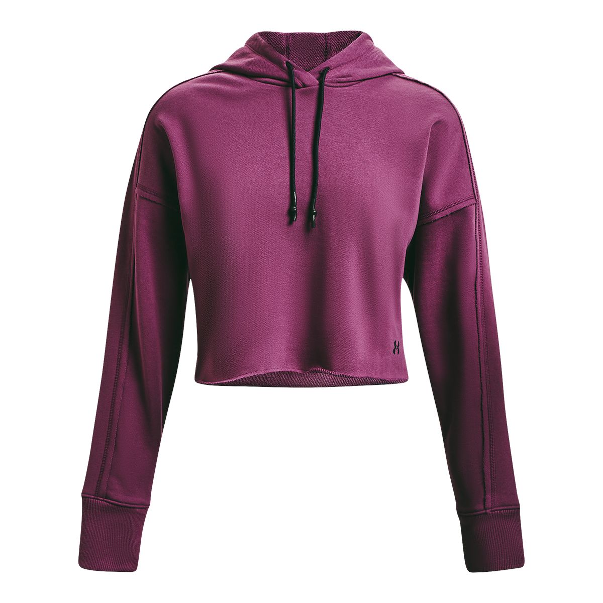 Under Armour Women's Heavy Terry Crop Pullover Cropped Hoodie, Moisture-Wicking
