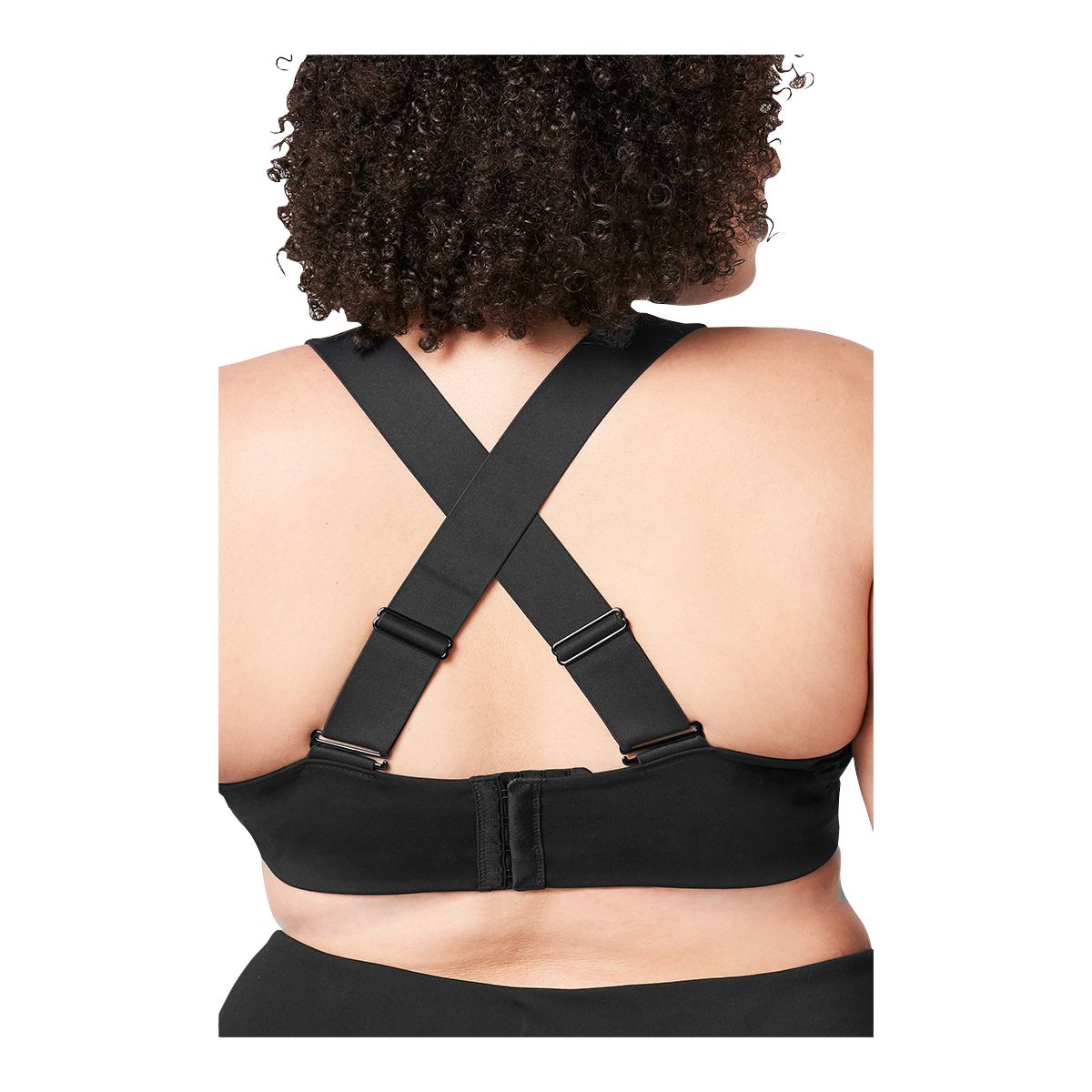 FWD Women's Push Multi-Strap Sports Bra, Medium Impact, Removable Pads