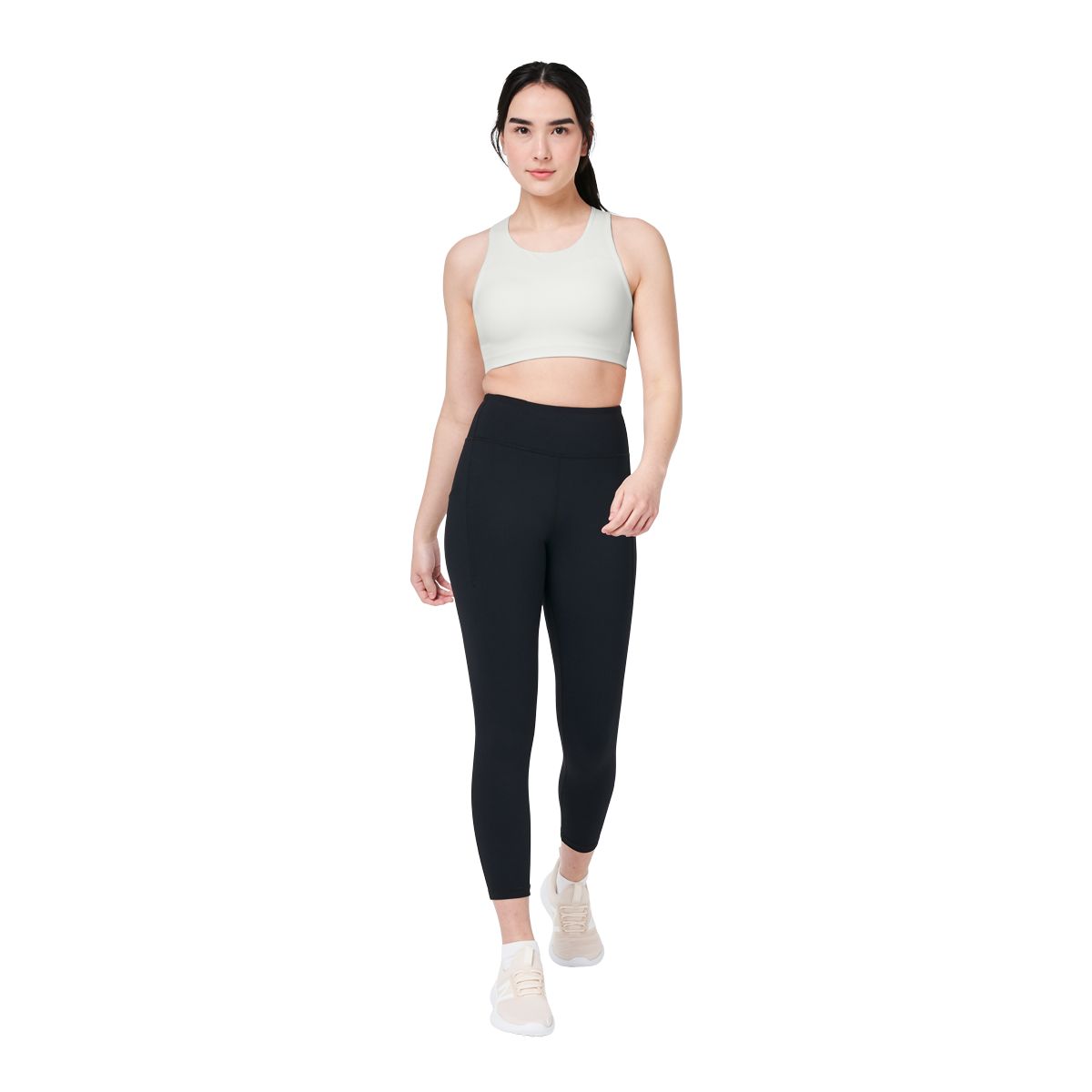 FWD Women's Push Multi-Strap Sports Bra, Medium Impact, Removable Pads