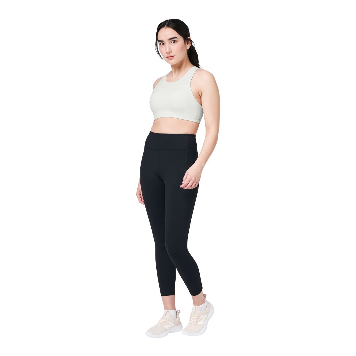 FWD Women's Push Multi-Strap Sports Bra, Medium Impact, Removable Pads