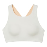 FWD Women's Push Multi-Strap Sports Bra, Medium Impact, Removable Pads Front_Flat