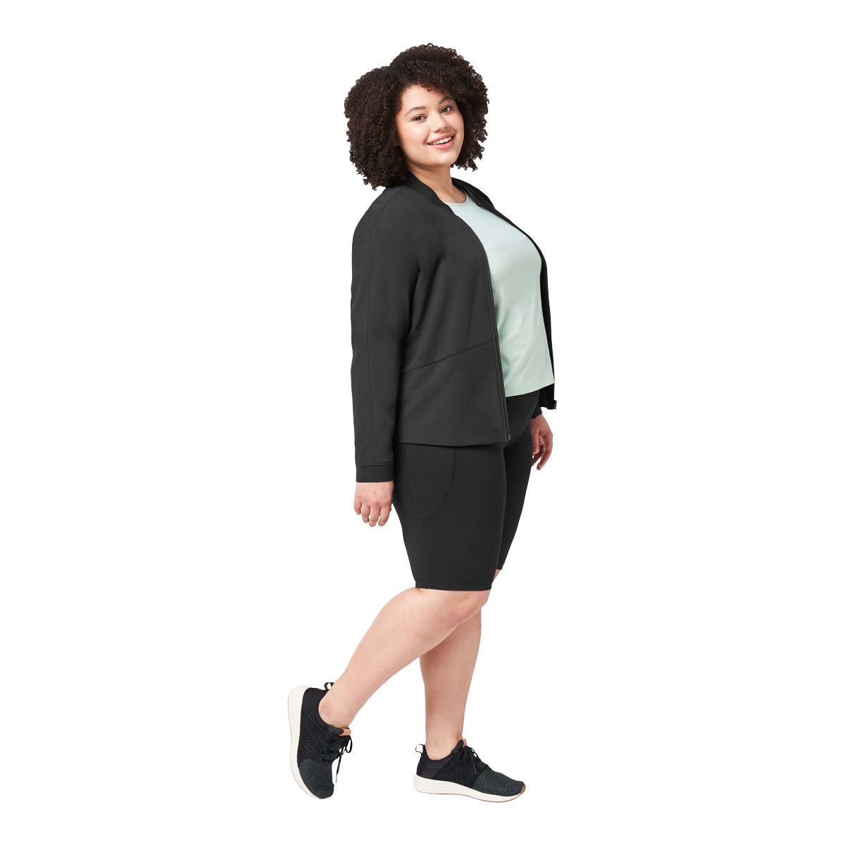 Push FWD Women's Plus Size Minimal Recycled Bomber