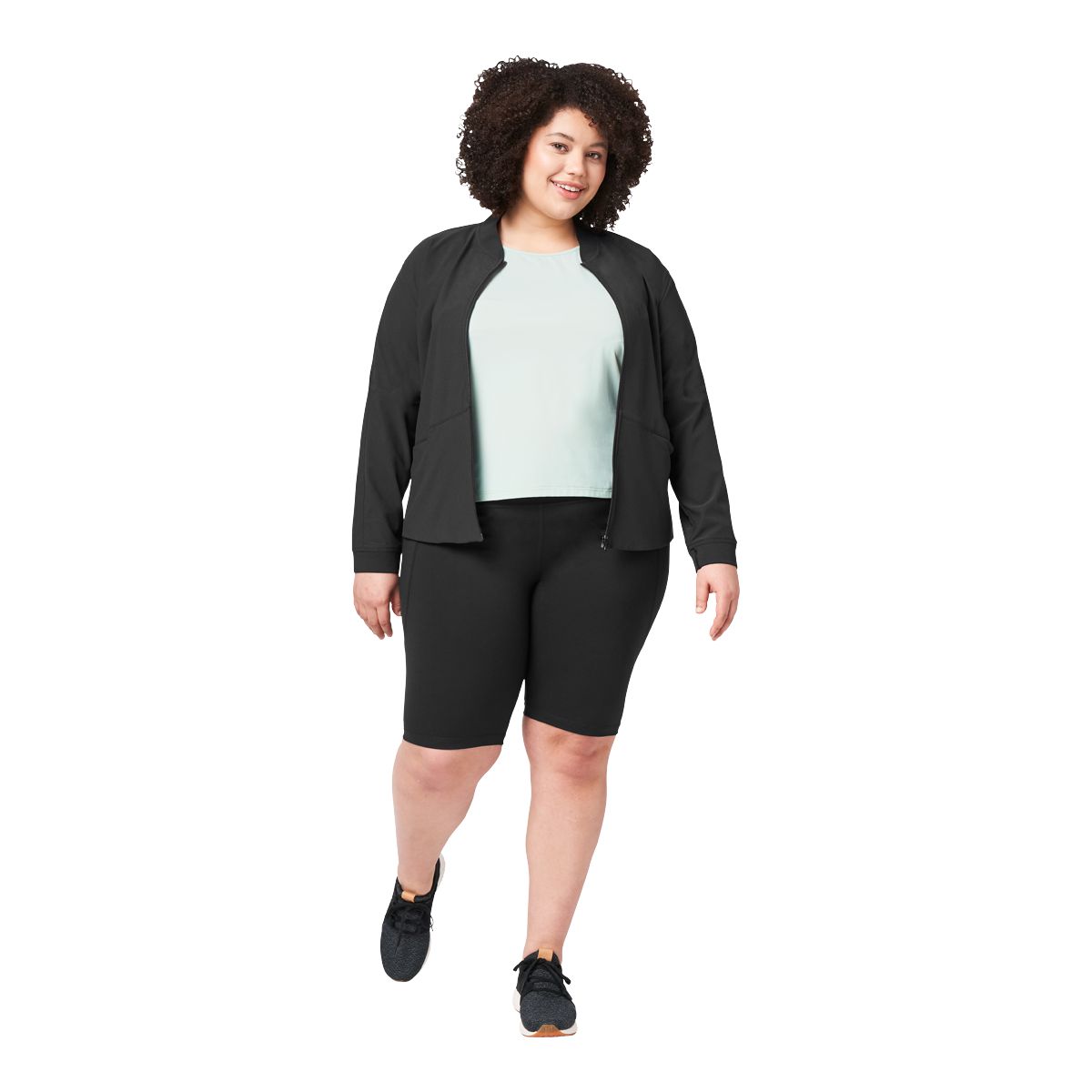 Push FWD Women's Plus Size Minimal Recycled Bomber