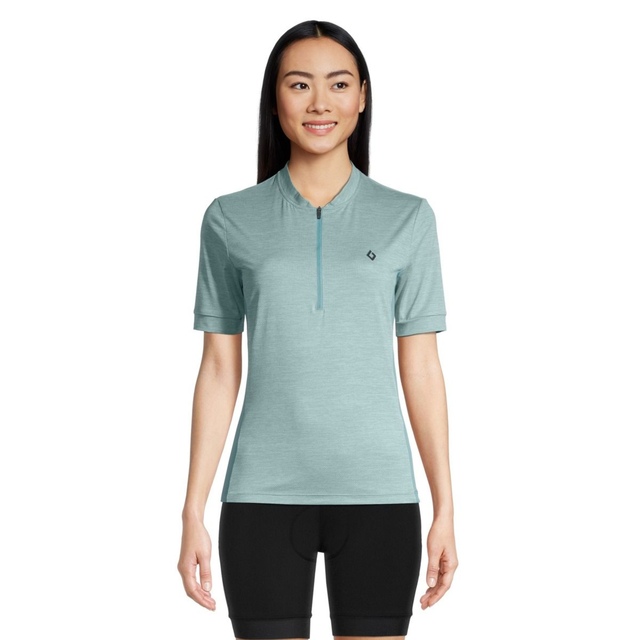 Diamondback Women's Half Zip Cycling Jersey, Relaxed Fit