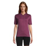 Diamondback Women's Half Zip Cycling Jersey, Relaxed Fit Front_Flat