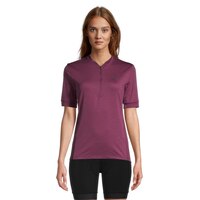 Diamondback Women's Half Zip Cycling Jersey, Relaxed Fit Front_Flat