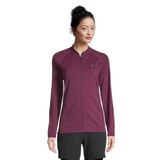 Diamondback Women's Cool Ride Long Sleeve Zip Up Cycling Jersey, Relaxed Fit Front_Flat
