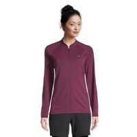Diamondback Women's Cool Ride Long Sleeve Zip Up Cycling Jersey, Relaxed Fit Front_Flat