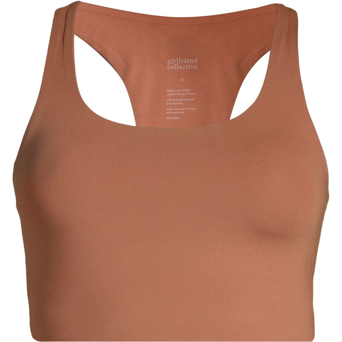 Girlfriend Collective Women's Paloma Sports Bra, Medium Impact, Longline