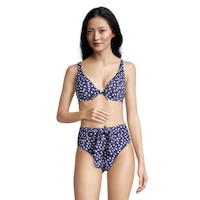 Ripzone Women's SL Tie Bra Swimsuit Bikini Top, Beach Front_Flat