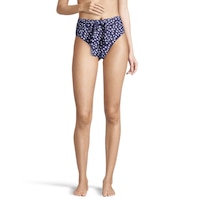 Ripzone Women's SL High Waisted Swimsuit Bikini Bottom, Beach Front_Flat