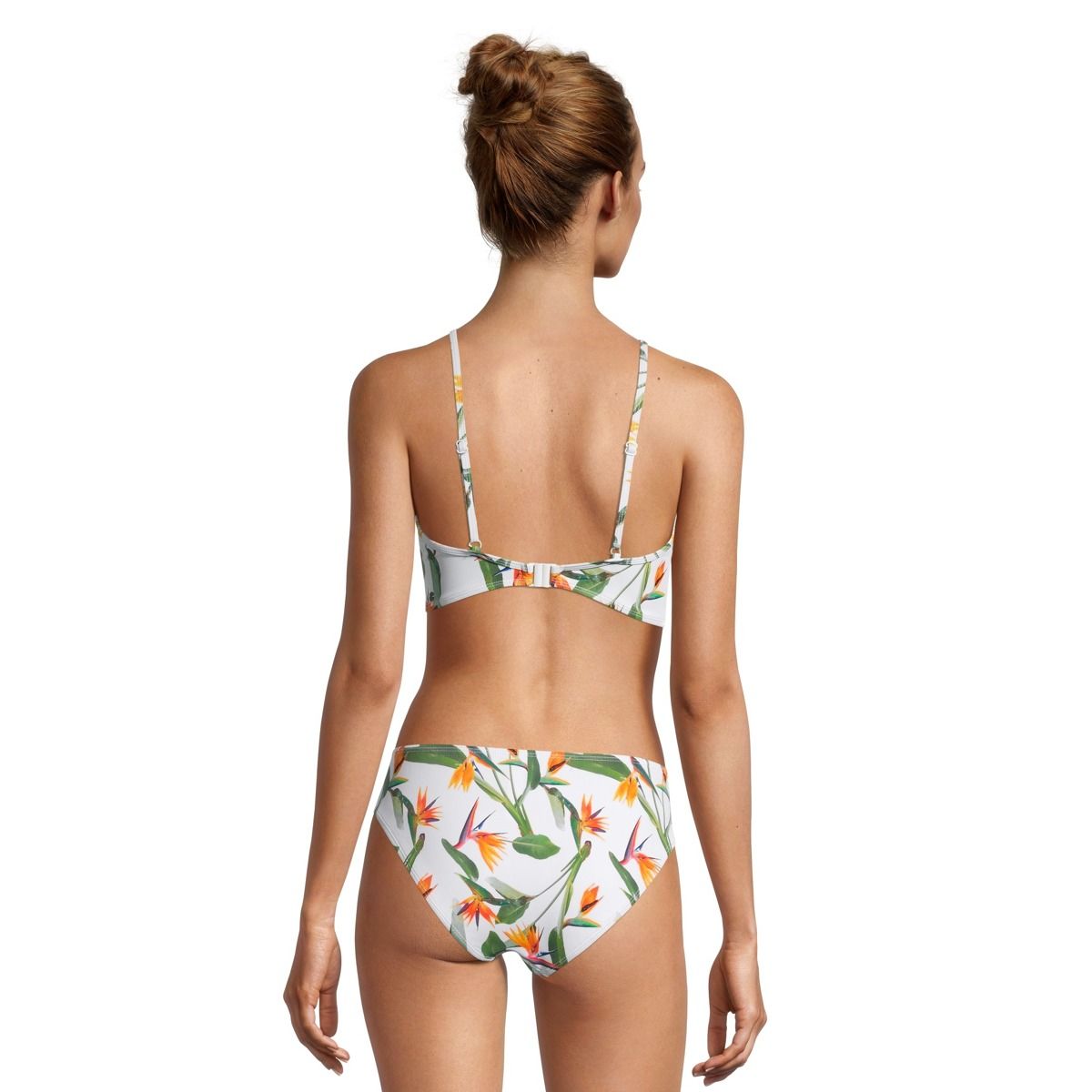 Ripzone Women's Stacey Floral High Neck Swimsuit Bikini Top, Beach