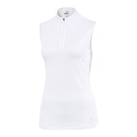 PUMA Golf Women's Daily Mock neck Sleeveless Polo T Shirt, Mock Neck Front_Angled_Left