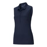 PUMA Golf Women's Rotation Sleeveless Polo T Shirt Front_Angled_Left