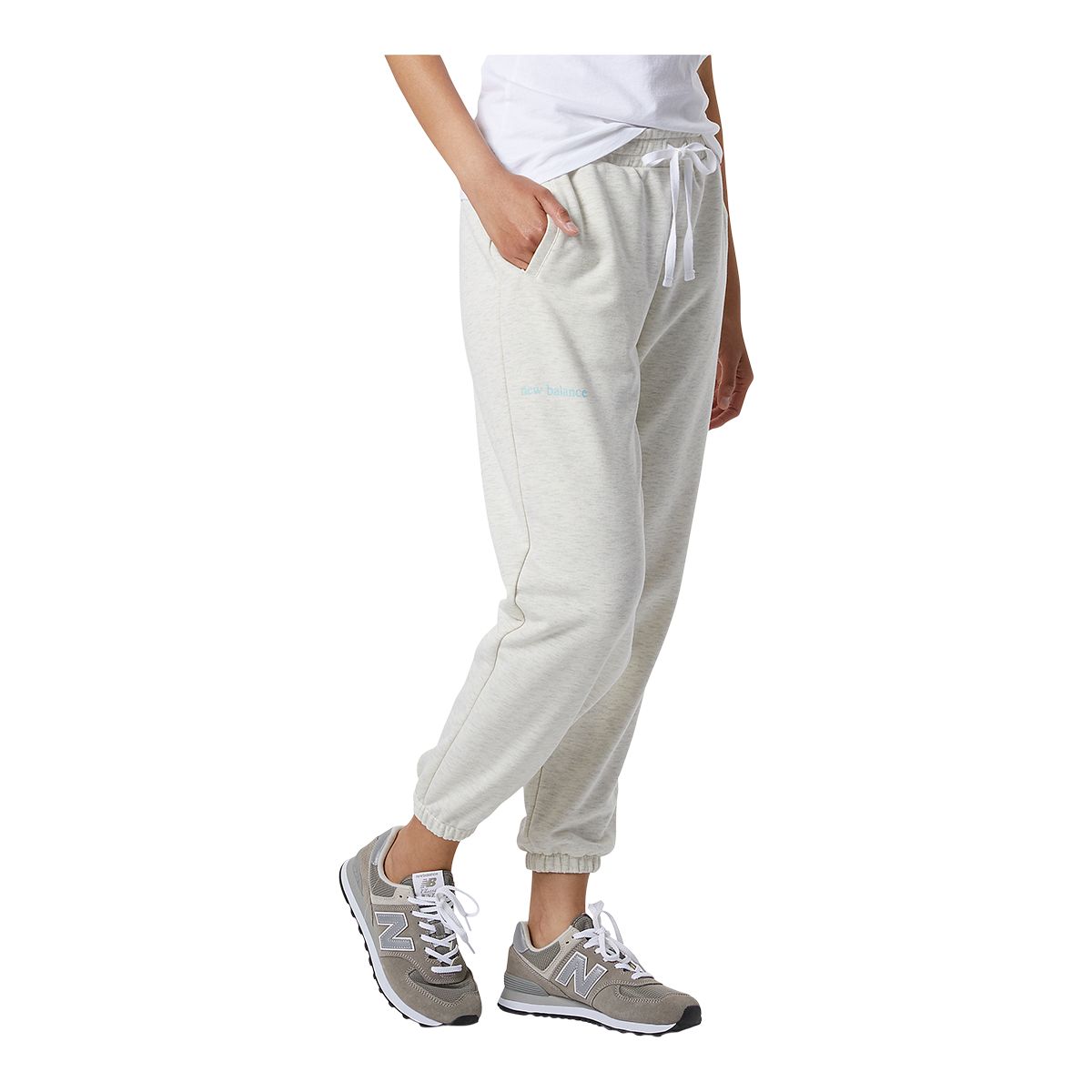 New Balance Women's Essential Pure Balance Fleece Sweatpants, Casual, Mid Rise