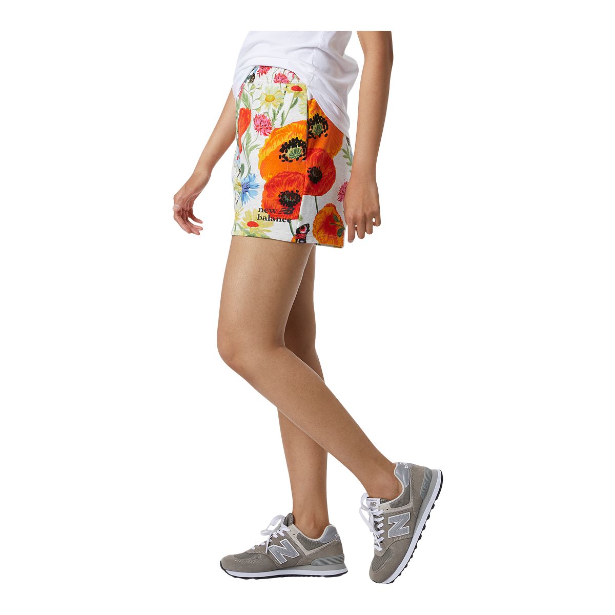 New Balance Women's Super Bloom All Over Print Shorts