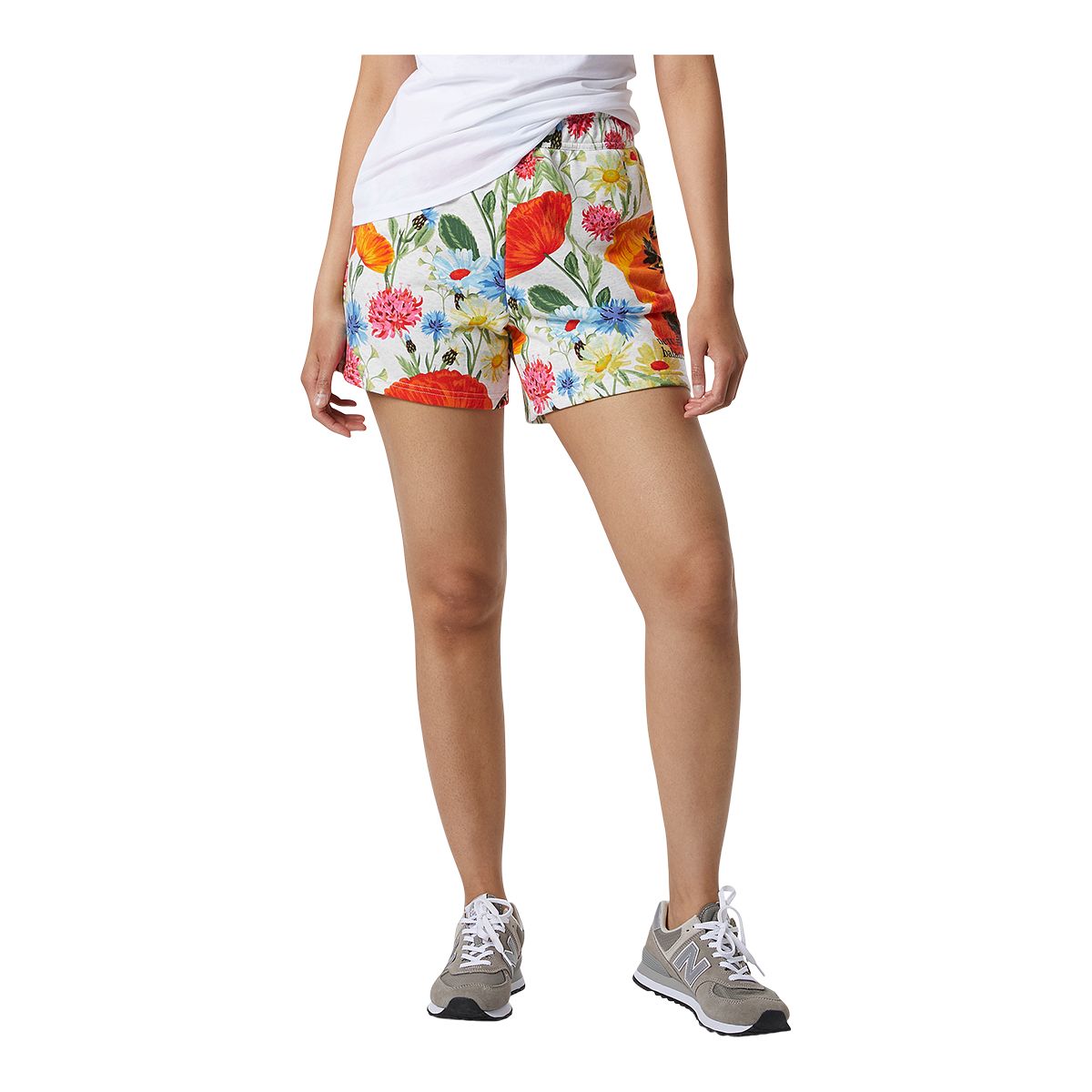 New Balance Women's Super Bloom All Over Print Shorts
