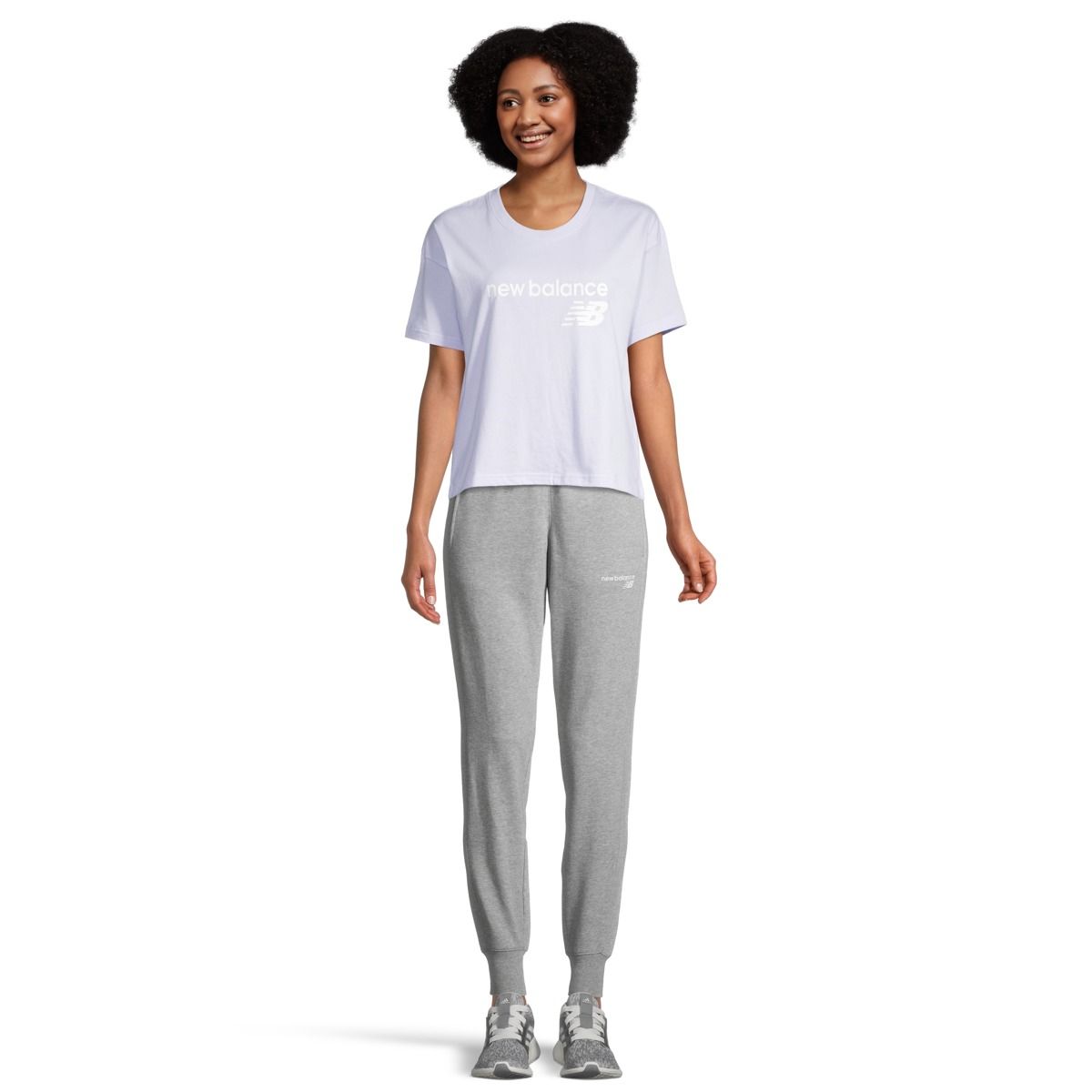 New Balance Women's Sport Core Stacked Cotton Running T Shirt