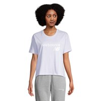 New Balance Women's Sport Core Stacked Cotton Running T Shirt Front_Flat