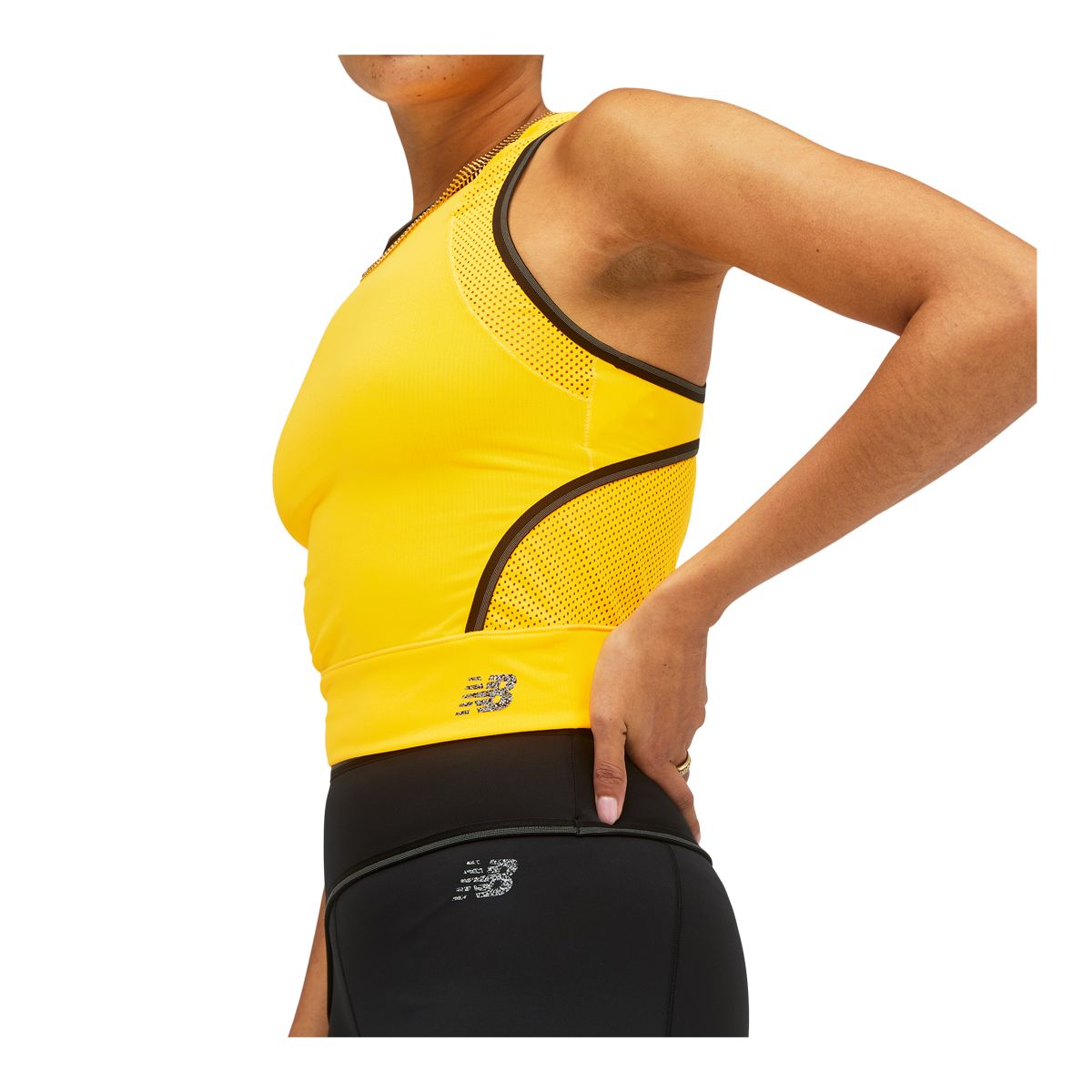 New Balance Women's PMV Kimbia Fitted Crop Tank Top, Fitted Fit, Sleeveless