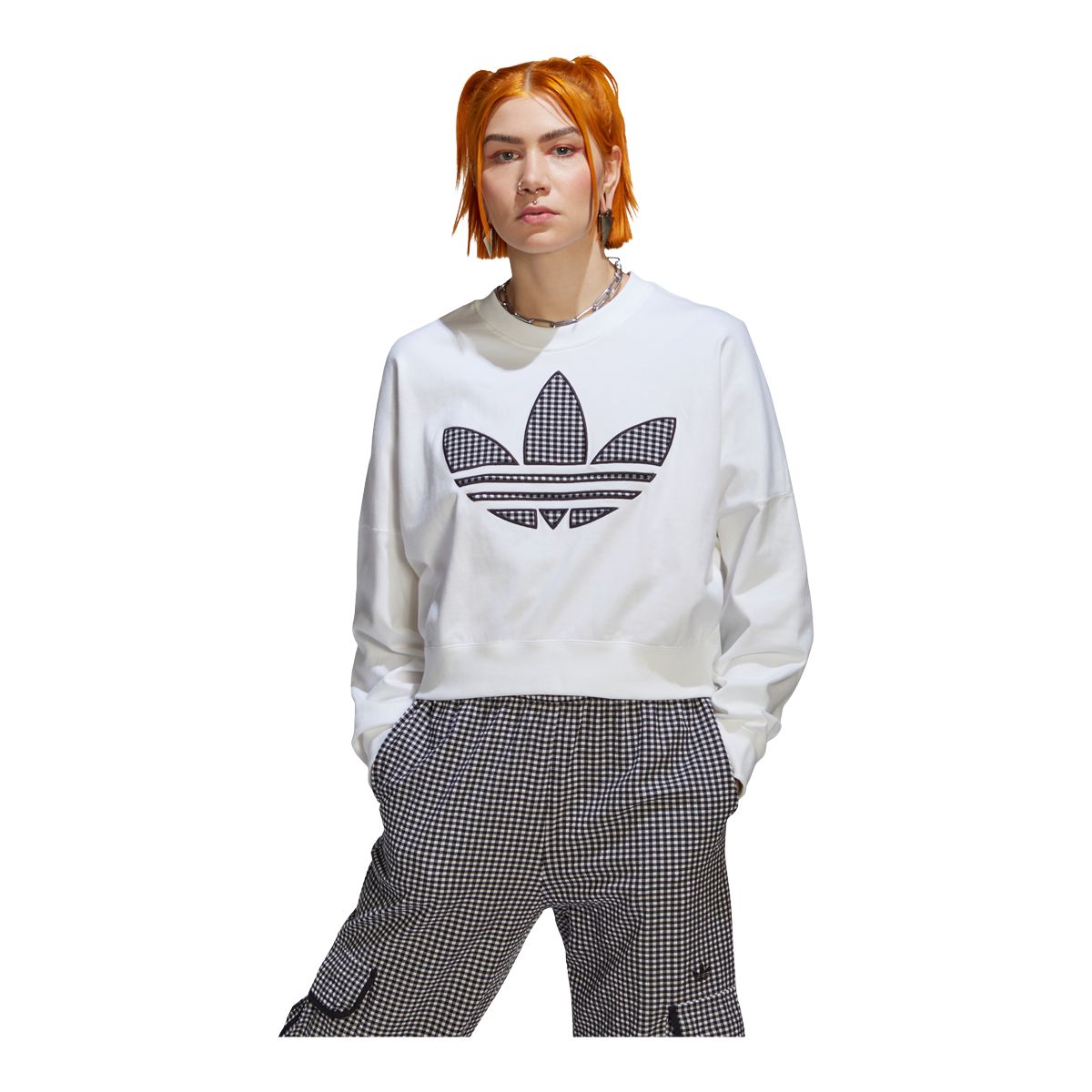 adidas Originals Women's Crewneck Sweatshirt, Loose Fit