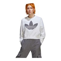 adidas Originals Women's Crewneck Sweatshirt, Loose Fit Front_Flat