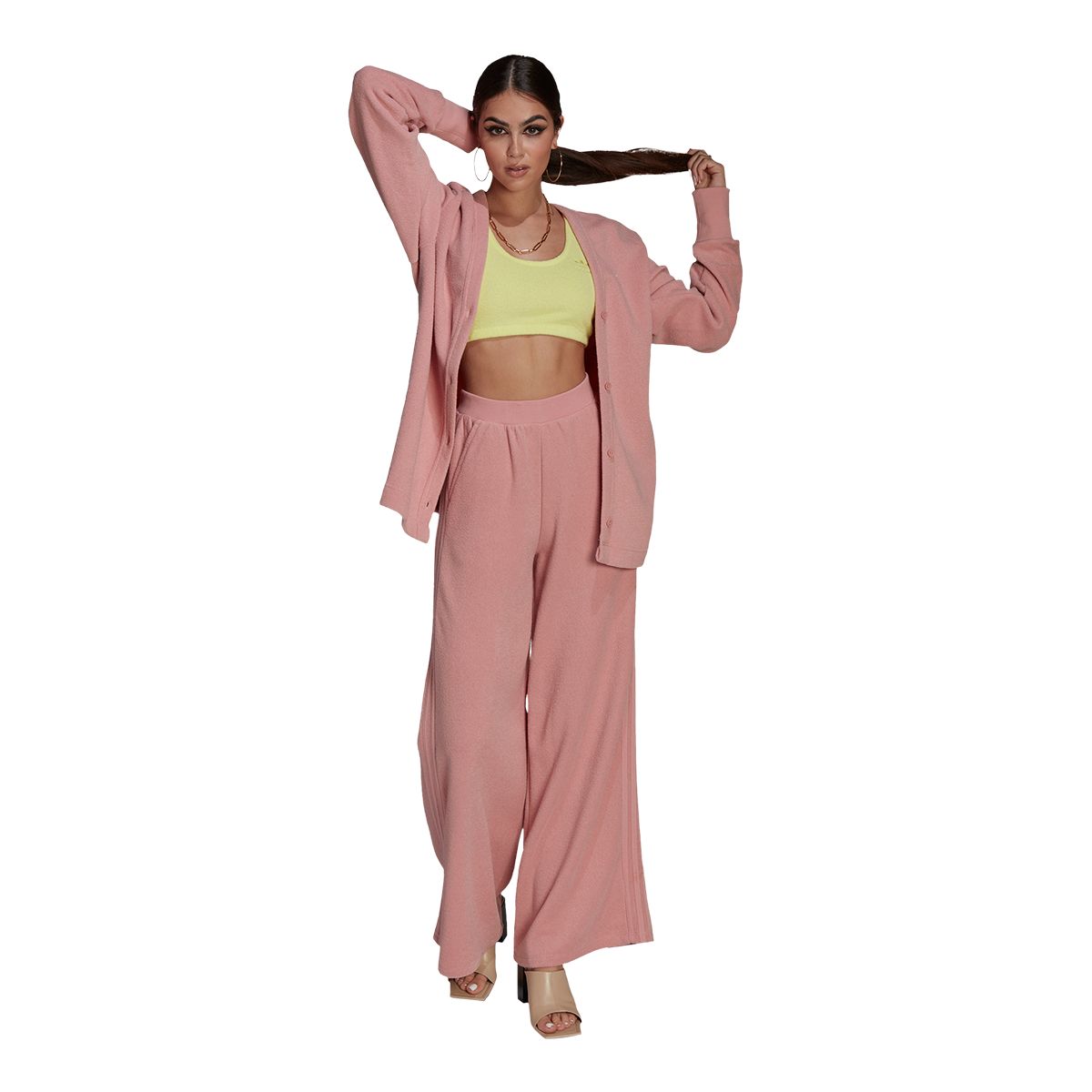 adidas Originals Women's Long Cardigan, Loose Fit