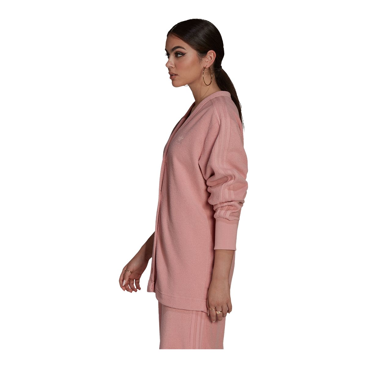 adidas Originals Women's Long Cardigan, Loose Fit