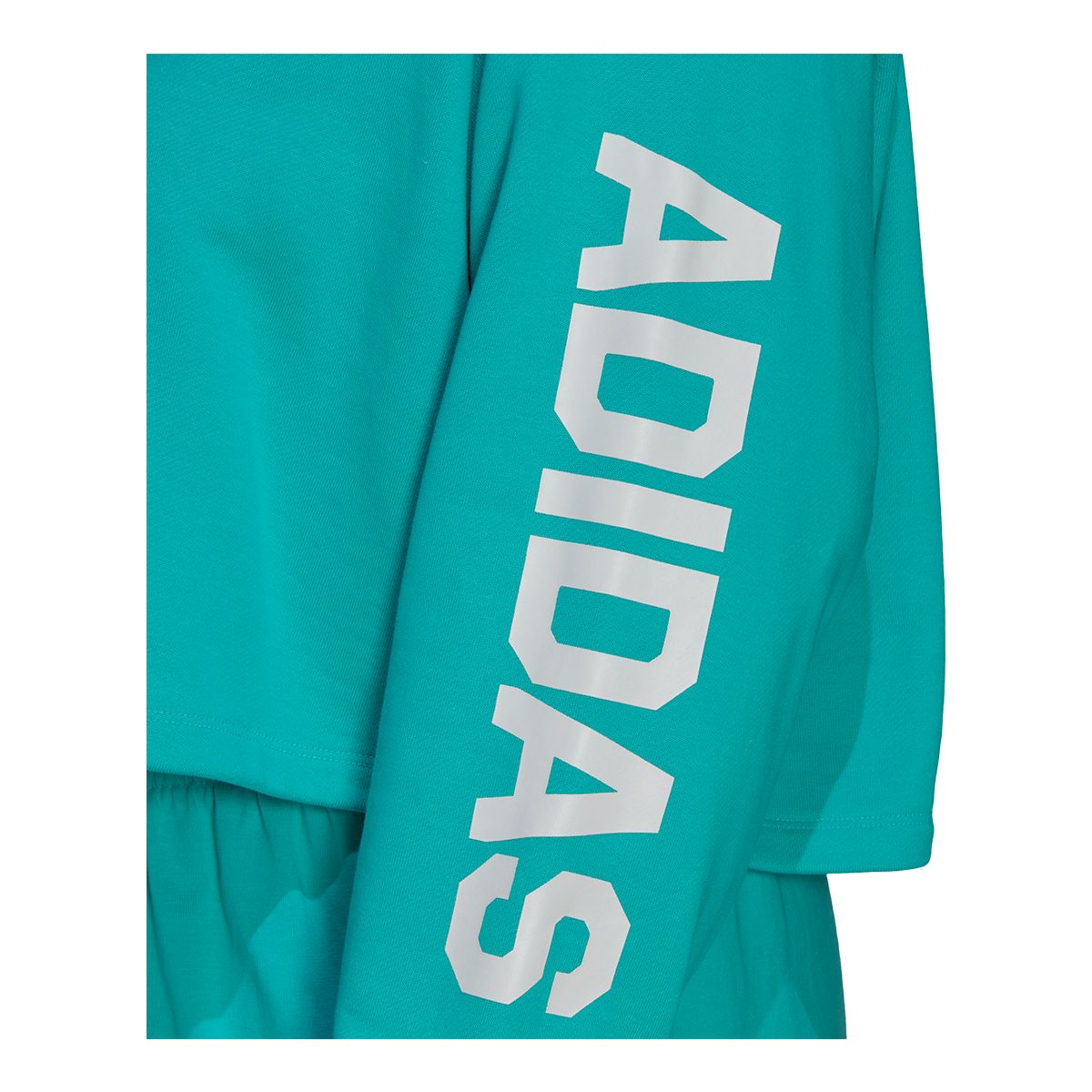 adidas Originals Women's Crewneck French Terry Basketball Crop Sweatshirt, Loose Fit