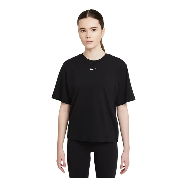 Nike Women's Essentials Boxy Cotton T Shirt, Relaxed Fit