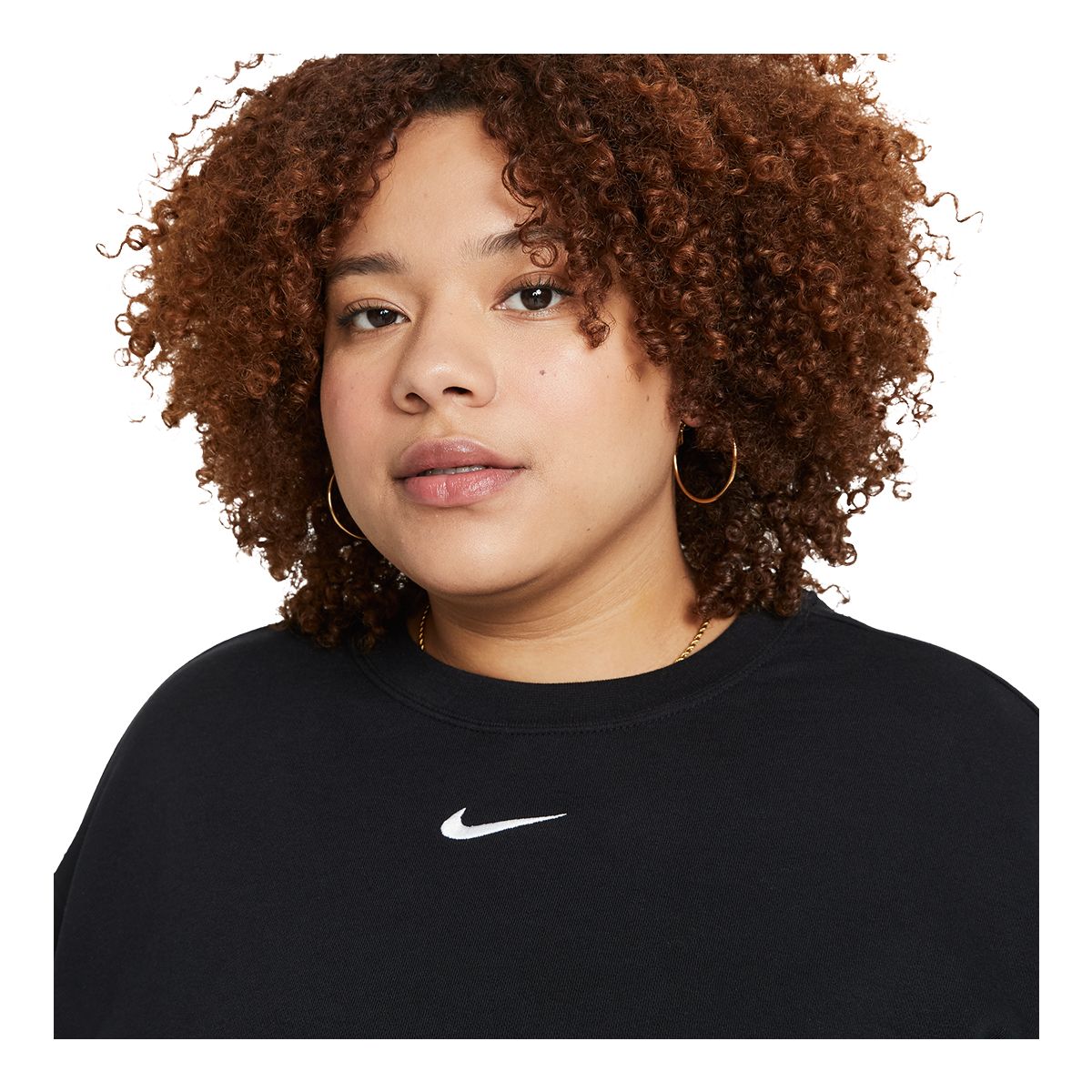 Nike Women's Plus Size Collection Fleece Crop Sweatshirt