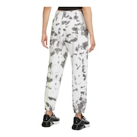 Nike Women's Collection Fleece All Over Print Pants, Casual, Lounge, Mid Rise, Ankle Back_Angled_Right