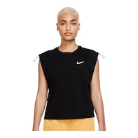 Nike Women's Collection Cotton T Shirt, Loose Fit, Dri-FIT Front_Flat