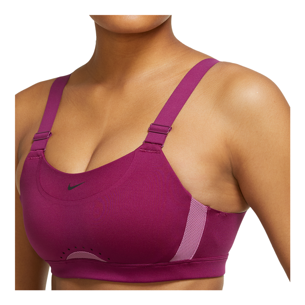 Nike Womens Sports Bras NylonSpandex Blend Alpha High Support cU7508 Black ( Small) on OnBuy