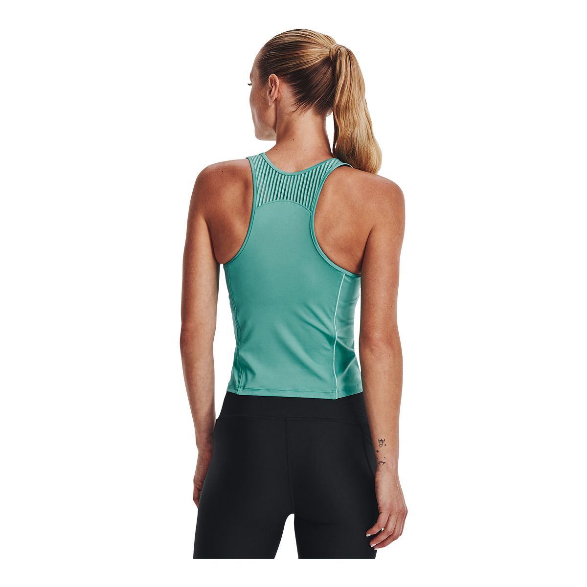 Under Armour Women's HeatGear© Armour Crop Tank Top, Sleeveless, Sports