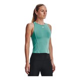 Under Armour Women's HeatGear© Armour Crop Tank Top, Sleeveless, Sports Front_Angled_Right