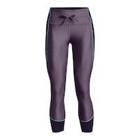 Under Armour Women's HeatGear© Armour Blocked Ankle Tights Front_Flat