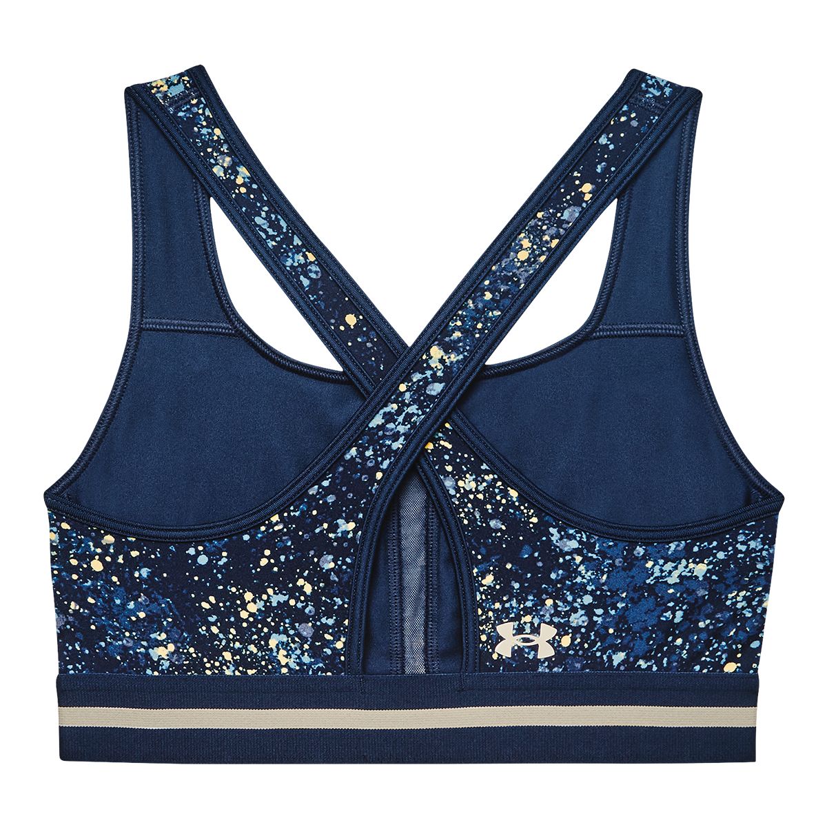 Under Armour Women's Project Rock Armour Sports Bra, Medium Impact, Padded, Sun Protection